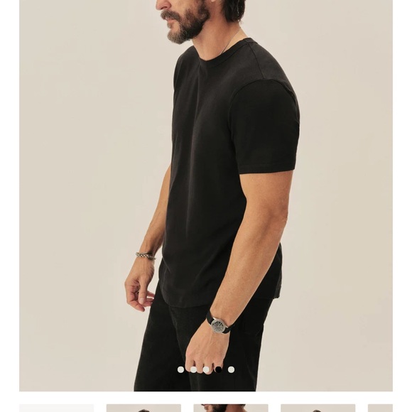 Buck Mason PIMA CURVED HEM TEE - Picture 2 of 8